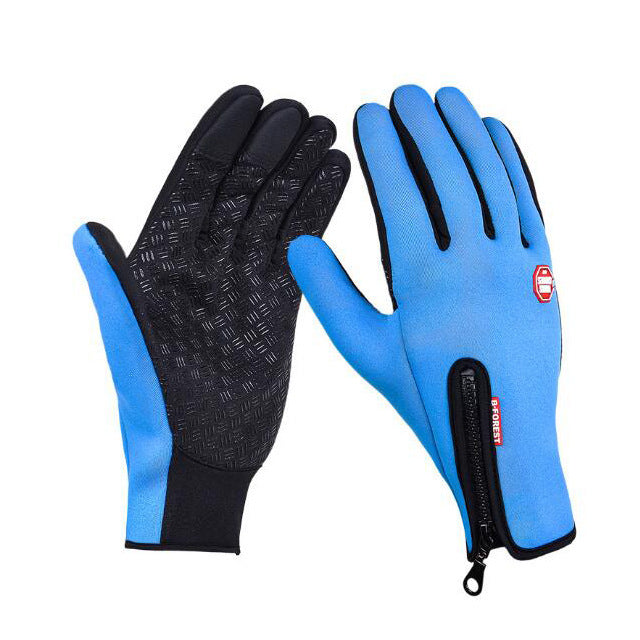 Shop Touch Screen Riding Motorcycle Sliding Waterproof Sports Gloves With Fleece