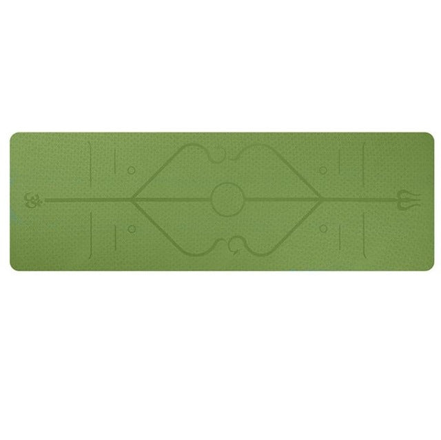 Shop Non Slip TPE Yoga Pad Position Line Beginner