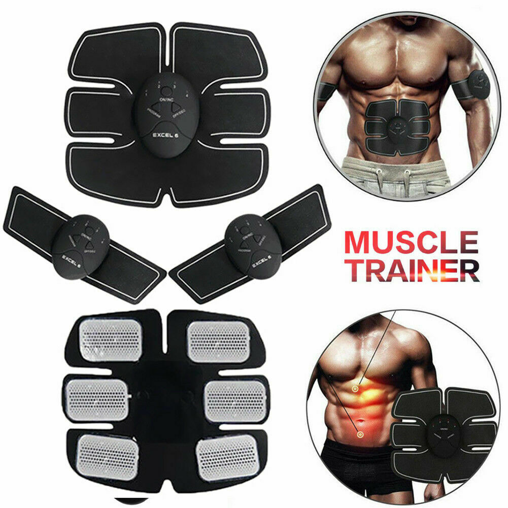 Shop Electric Muscle Toner Machine ABS Toning Belt Simulation Fat Burner Belly Shaper