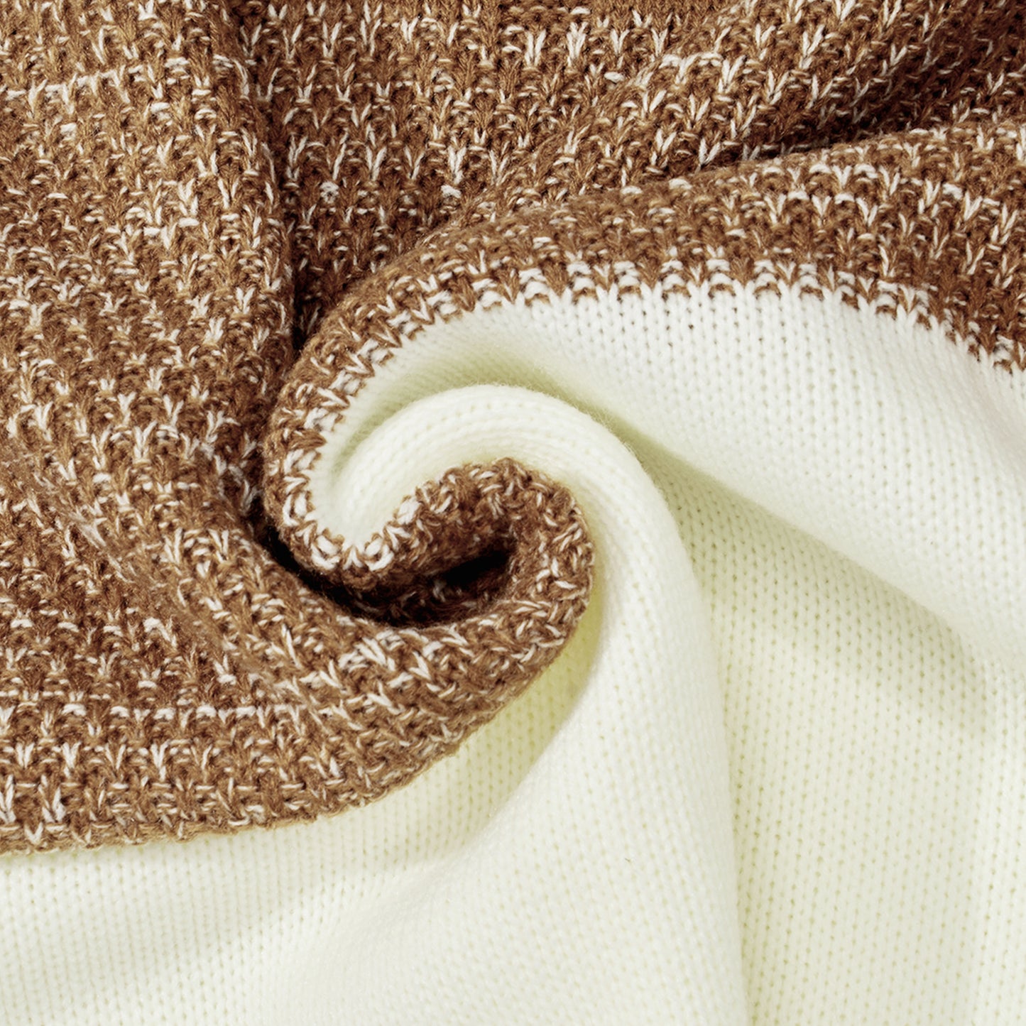 Shop Men's Casual Color Block Long Sleeve Cable Knit Pullover Sweater