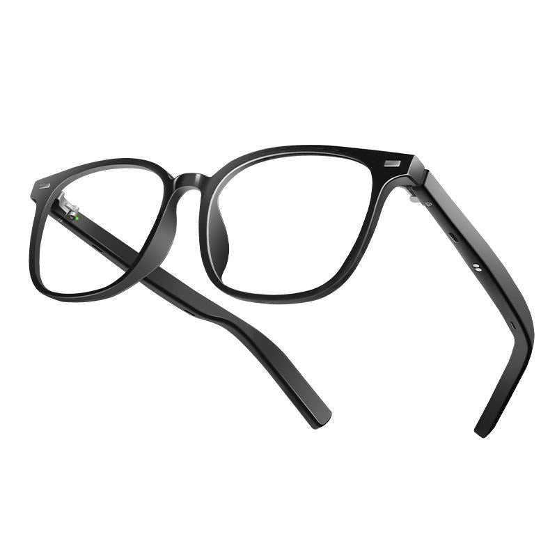 Shop Smart AI Bluetooth Glasses With Magnetic Interchangeable Lenses- UV&Blue Light&Night Vision, Open Ear Speakers, Touch Control, 8H Battery