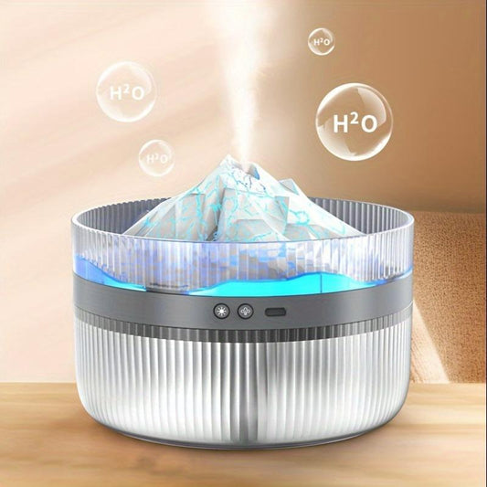 Shop  Color LED Mood Simulation Volcano Flame Light Humidifier Aromatherapy Diffuser For Bedroom, Office, Living Room