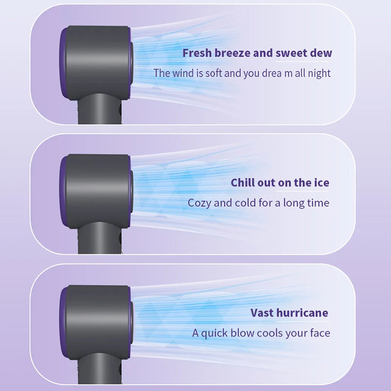 Shop Portable Handheld Turbo Fan Cooling Semiconductor Refrigeration 3000mAh Battery Wind Speeds Adjustable Mini Personal Fan