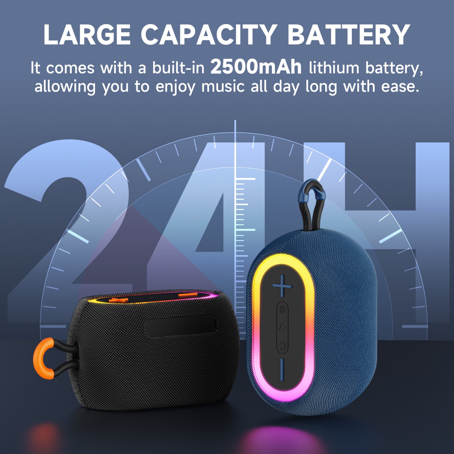 Shop JYX L1Black Portable Bluetooth Speaker & Mini Wireless Speaker With DJ Lights Rich Stereo Bass Aux & IPX7 Waterproof Outdoor Speaker
