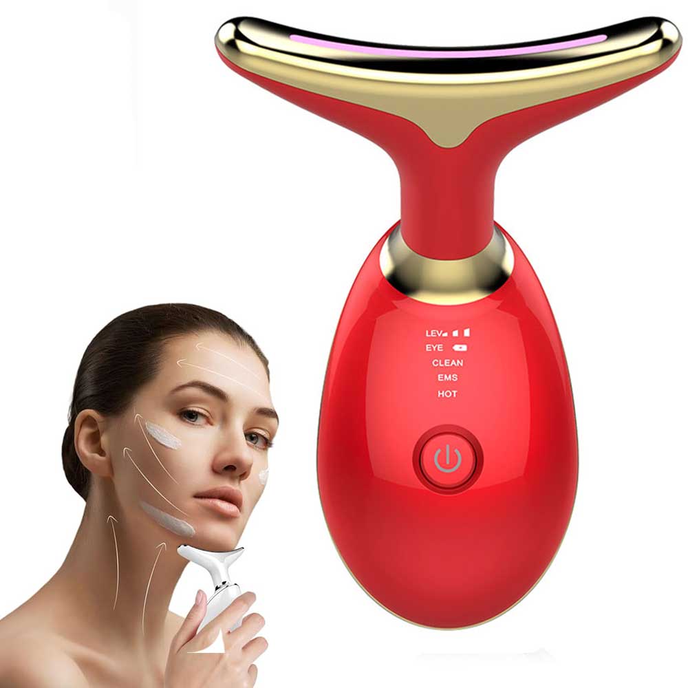 Shop Neck Face Massager Face Sculpting Tool 3 Colour Modes And Vibration For Facial Massager For Double Chin