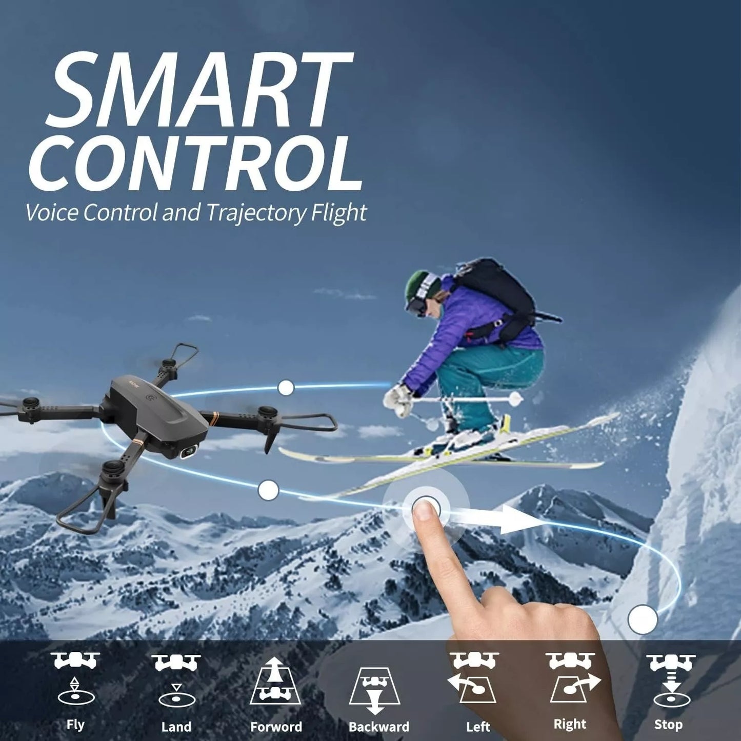 Shop 4DRC V4 Foldable  Drone With Camera 4K 1080P HD Drone ,3 Batteries,Drones For Adults Kids,Remote-Controlled🔥