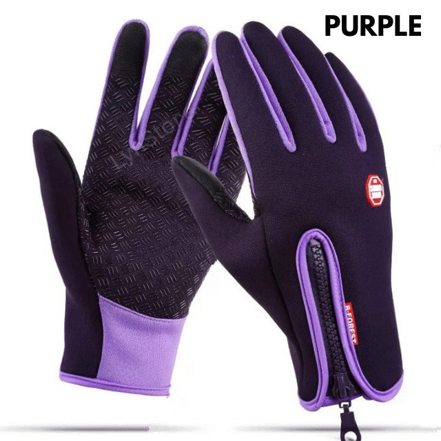 Shop Touch Screen Riding Motorcycle Sliding Waterproof Sports Gloves With Fleece