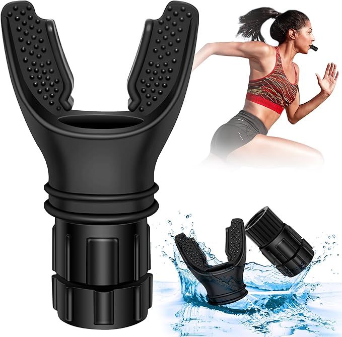 Shop Breathing Trainer Respirator Fitness Equipment Exercise Lung Face Mouthpiece For Household Healthy Care Accessories