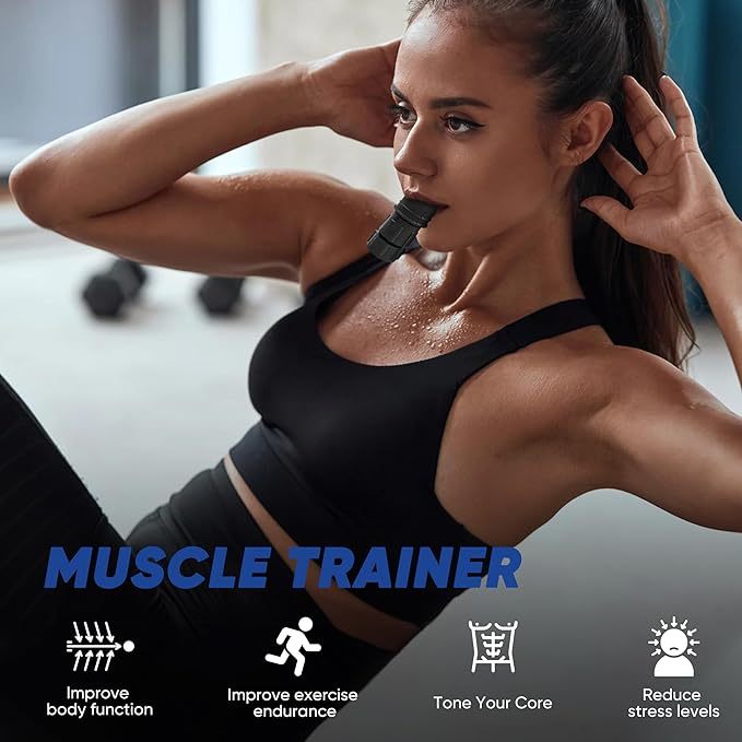 Shop Breathing Trainer Respirator Fitness Equipment Exercise Lung Face Mouthpiece For Household Healthy Care Accessories
