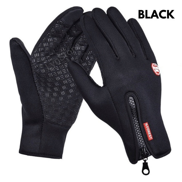 Shop Touch Screen Riding Motorcycle Sliding Waterproof Sports Gloves With Fleece