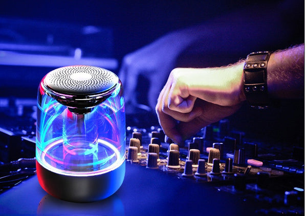 Wireless Bluetooth Speaker Powerful Bass With Variable Color LED Light