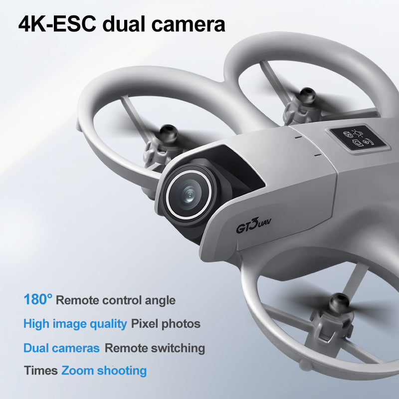 Shop GT3 Small Unmanned Aerial Vehicle, Hovering, Stable Flight, Propeller Protection, Safe Flight, Equipped With Dual Cameras