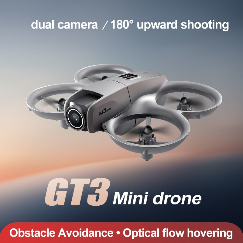 Shop GT3 Small Unmanned Aerial Vehicle, Hovering, Stable Flight, Propeller Protection, Safe Flight, Equipped With Dual Cameras