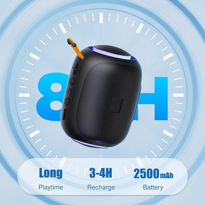 Shop JYX L5 Portable Speaker & IPX7 Waterproof Bluetooth Speaker With LED Light & 8H Playtime Outdoor Speakers With Loud Stereo Sound