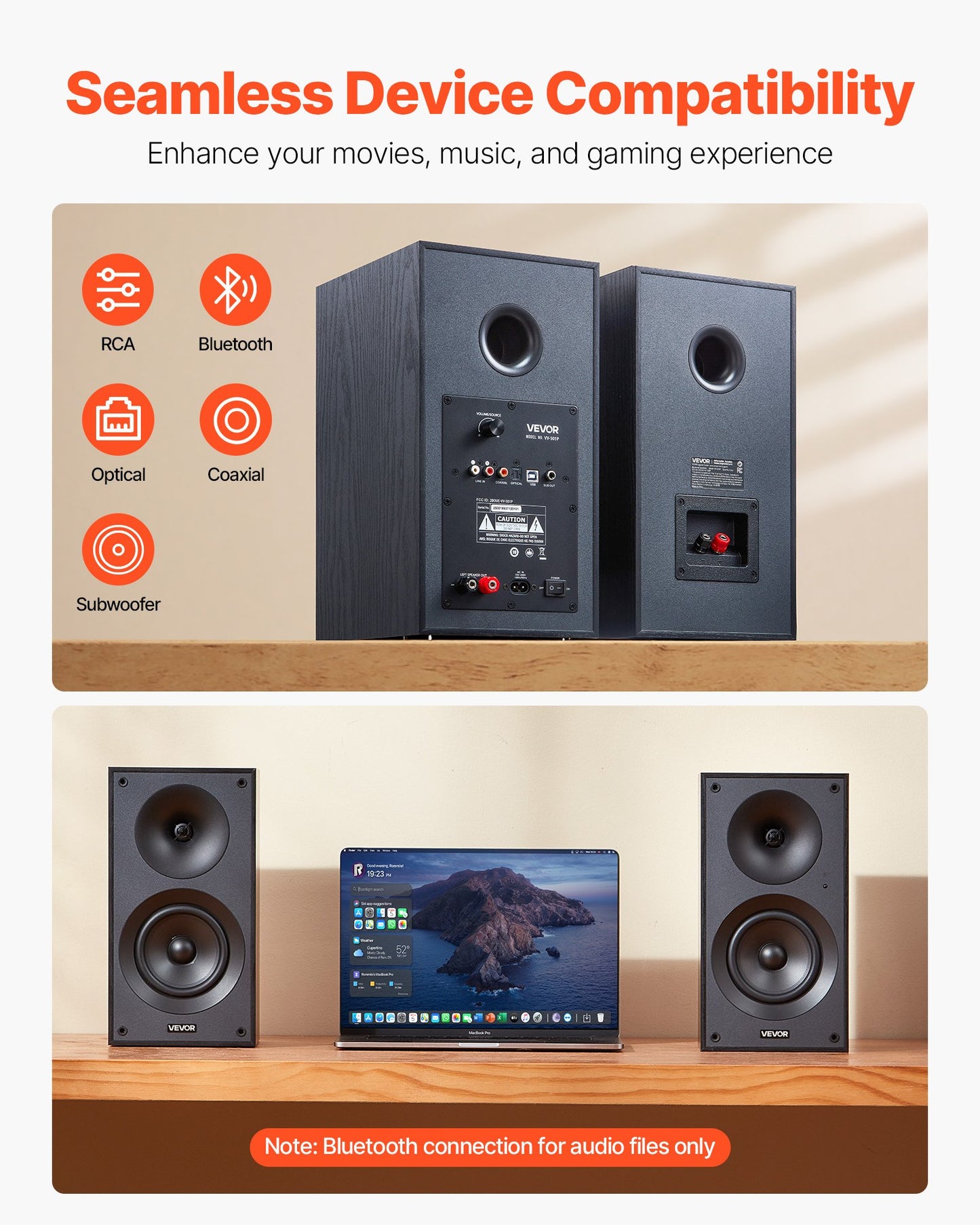 Shop Active Powered Studio Monitor Speakers 25W X2 Bluetooth Coaxial Stereo