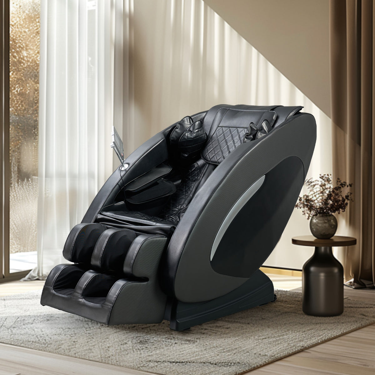 Shop Full Body Massage Recliner With Foot Roller,Airbag Massage, Zero Gravity, Bluetooth Speaker