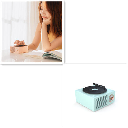 Shop Wireless mini portable retro phonograph Bluetooth-compatible speaker