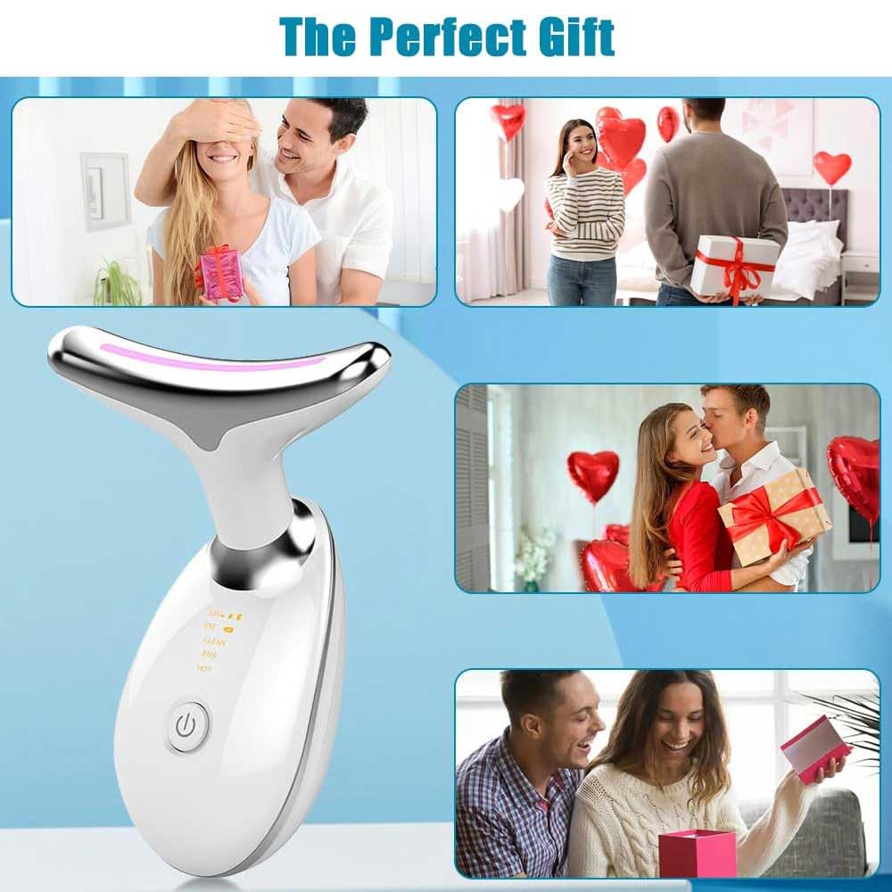 Shop Neck Face Massager Face Sculpting Tool 3 Colour Modes And Vibration For Facial Massager For Double Chin