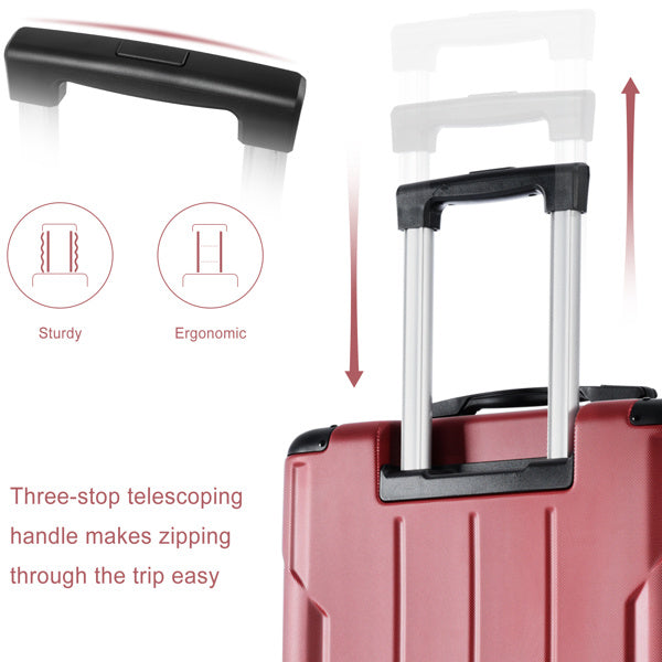 Shop Hard, Lightweight, And Durable ABS Suitcase With Dual Wheels, Expandable 28 Inch Checked In Luggage