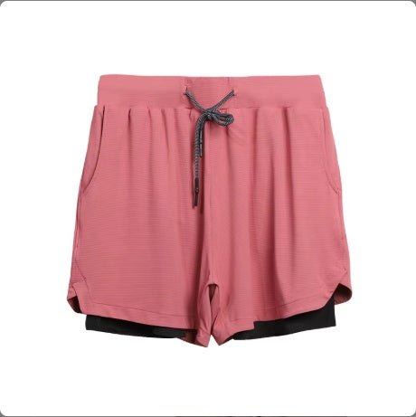 Shop Quick Dry 2 In 1 Gym Shorts Breathable