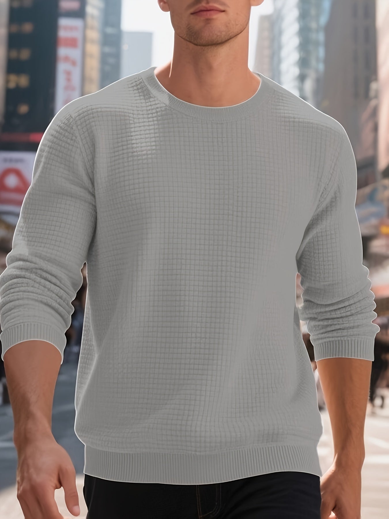Shop Jacquard Round Neck Hoodie For Men And Women