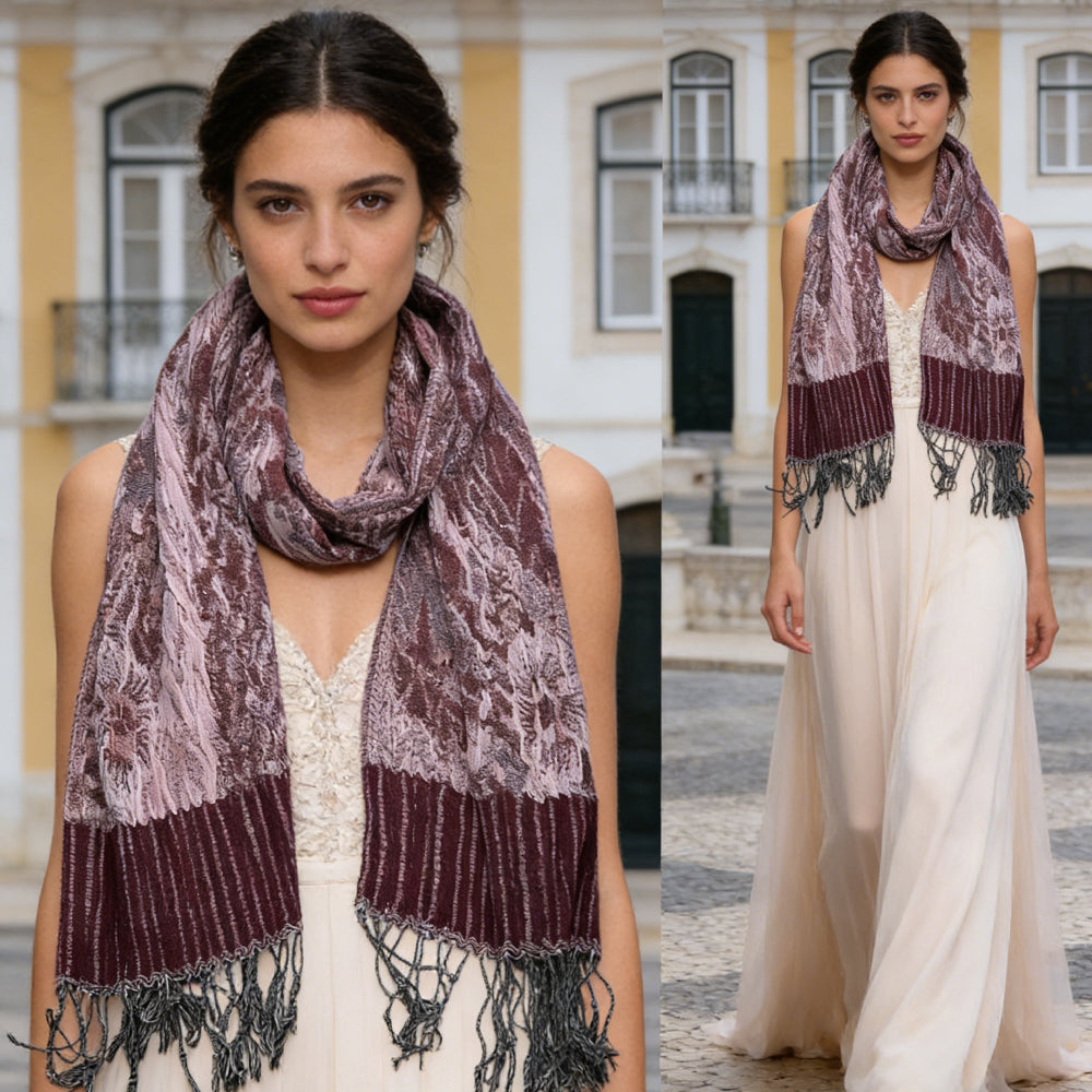 Shop Two Piece Glamorous Scarf Versatile For Work or Evening Wear.