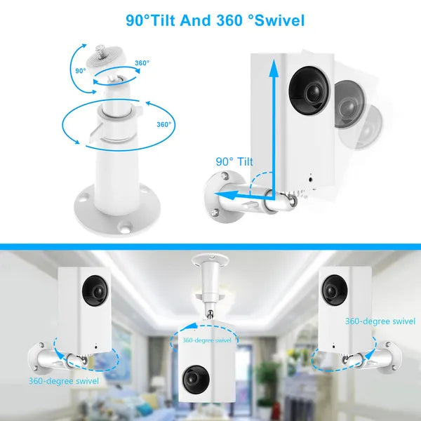 Shop 3 Packs Security Camera Wall Mount For Arlo 360 Degree Adjustable Camera Holder Garden Patio Screw Mount