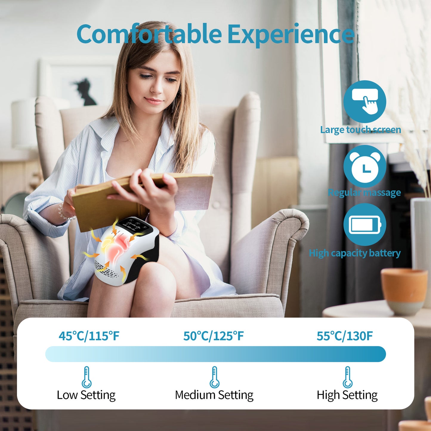 Shop Intelligent Knee Massager Electric Knee Physiotherapy