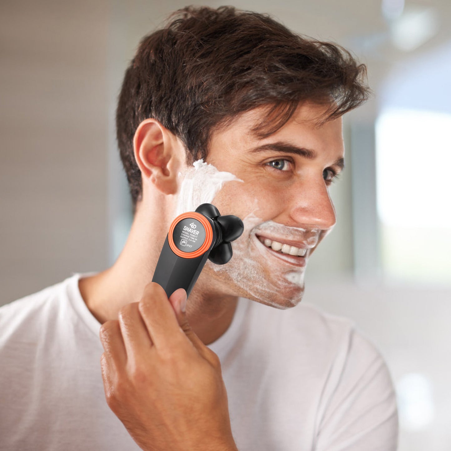 Shop Electric  Razor IPX7 Waterproof Wet & Dry 5 Floating Head  Rechargeable