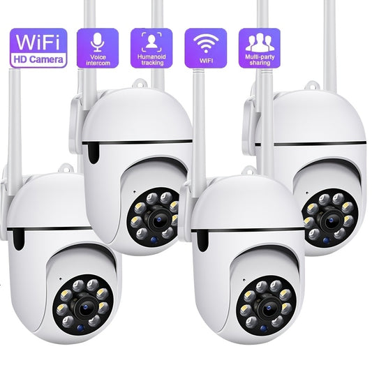 Shop Outdoor Camera Set, Wireless 2.4G Anti-interference, Motion Tracking & Remote Viewing Via App