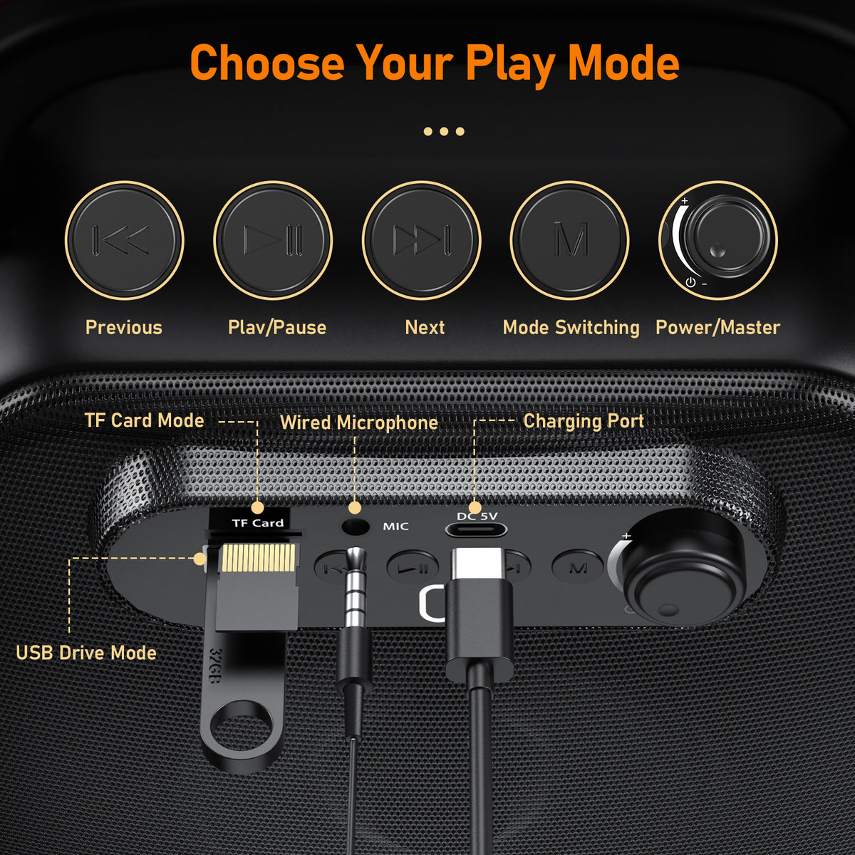 Shop JYX D50 Karaoke Machine For Adult &Bluetooth Speaker With Microphone