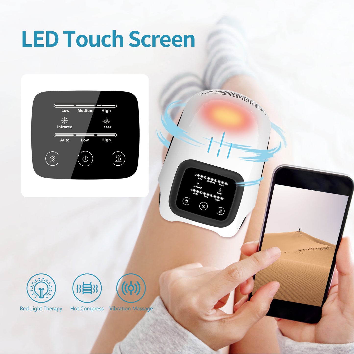 Shop Intelligent Knee Massager Electric Knee Physiotherapy