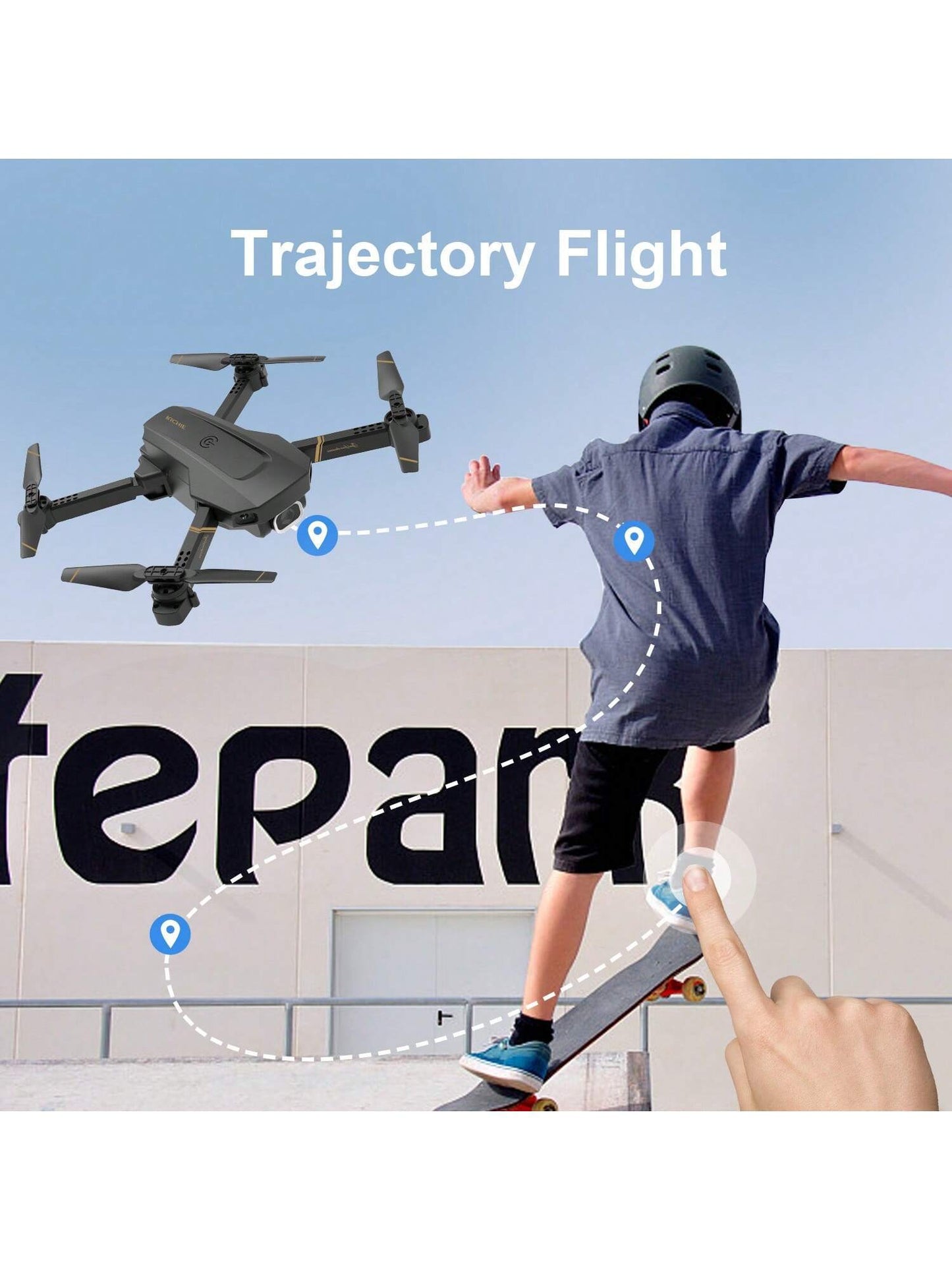 Shop 4DRC V4 Foldable  Drone With Camera 4K 1080P HD Drone ,3 Batteries,Drones For Adults Kids,Remote-Controlled🔥