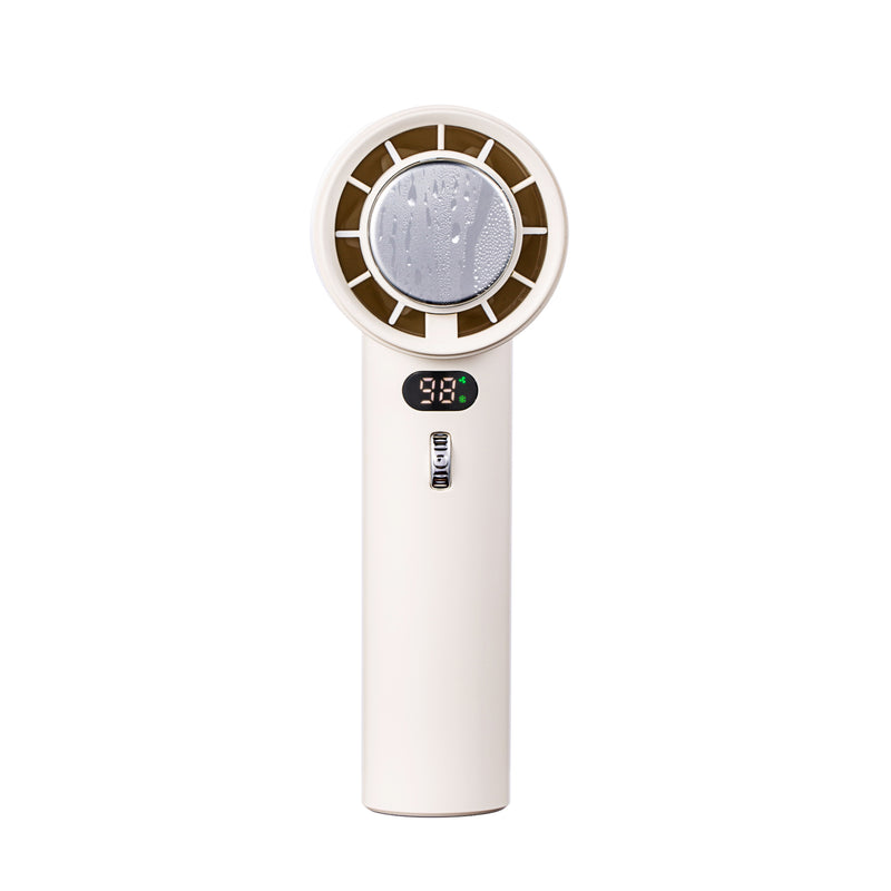 Portable Handheld Turbo Fan Cooling Semiconductor Refrigeration 3000mAh Battery Wind Speeds Adjustable Mini Personal Fan