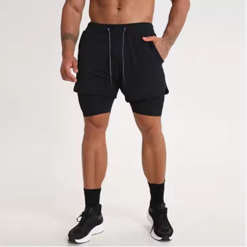 Shop Quick Dry 2 In 1 Gym Shorts Breathable