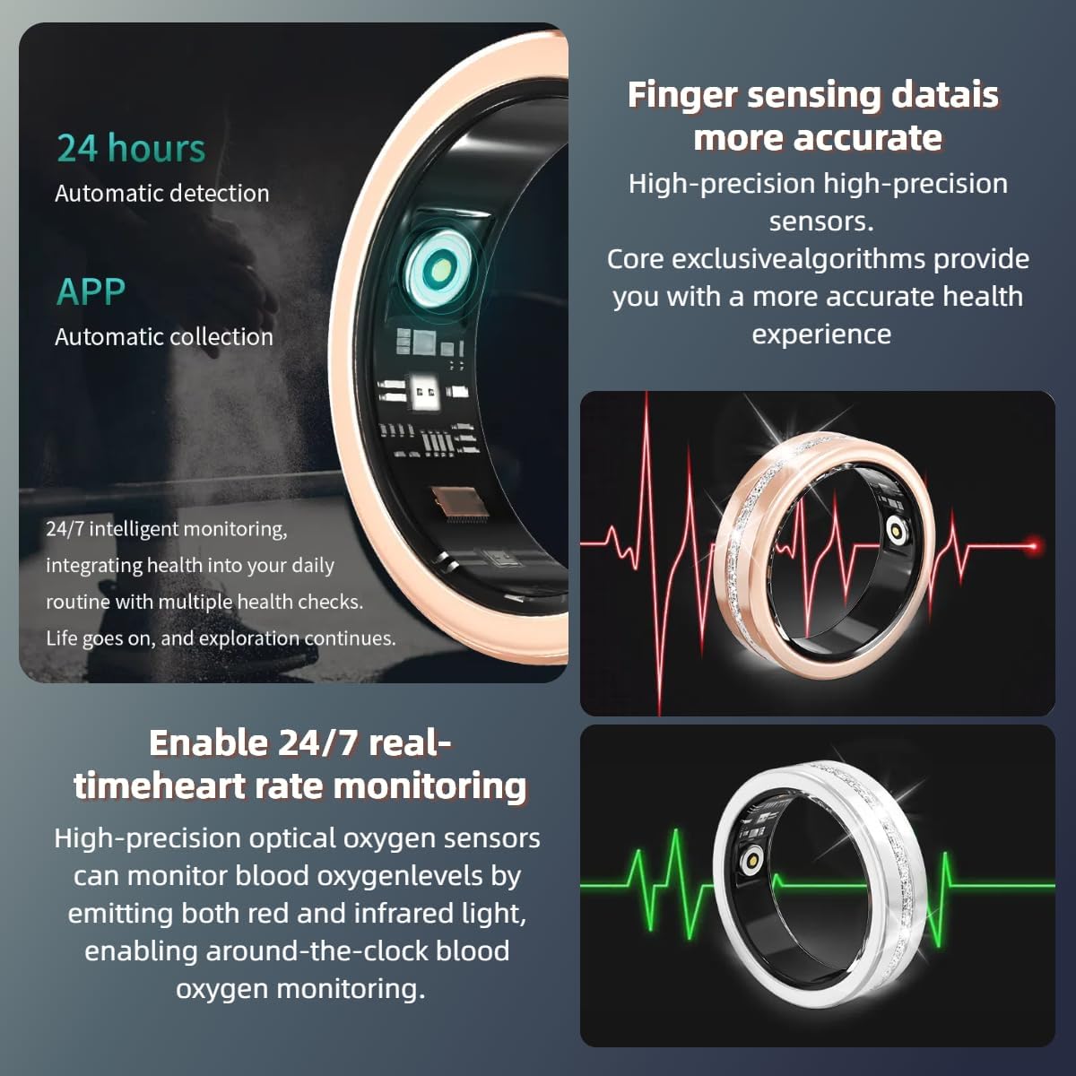 Shop Smart Ring For Women, Health & Fitness Tracker