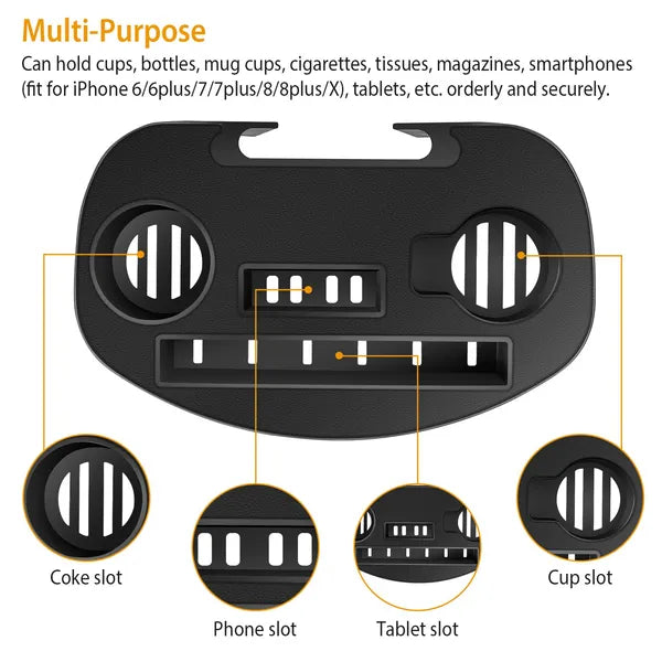 Shop Zero Gravity Chair Cup Holder Clip On Side Tray W/Beverage Can Mobile Devices Slots