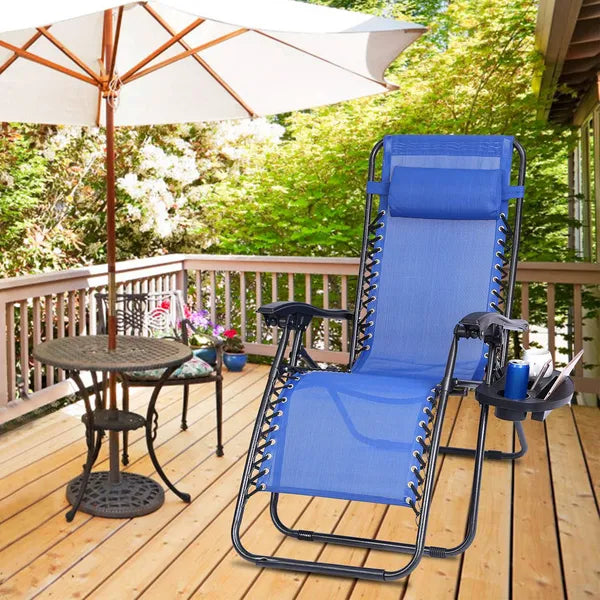 Shop Zero Gravity Chair Cup Holder Clip On Side Tray W/Beverage Can Mobile Devices Slots
