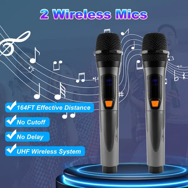 Shop Portable Wireless Party Speaker With LED Light Wireless Mic Remote Control