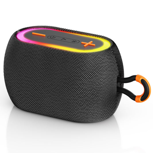 Shop JYX L1Black Portable Bluetooth Speaker & Mini Wireless Speaker With DJ Lights Rich Stereo Bass Aux & IPX7 Waterproof Outdoor Speaker