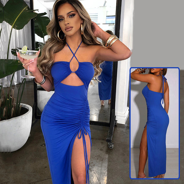 Lace-up Split Y2K Fashion Party Dress