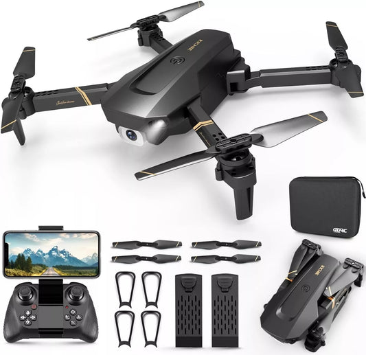 Shop 4DRC V4 Foldable  Drone With Camera 4K 1080P HD Drone ,3 Batteries,Drones For Adults Kids,Remote-Controlled🔥