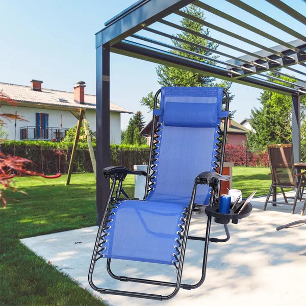 Shop Zero Gravity Chair Cup Holder Clip On Side Tray W/Beverage Can Mobile Devices Slots