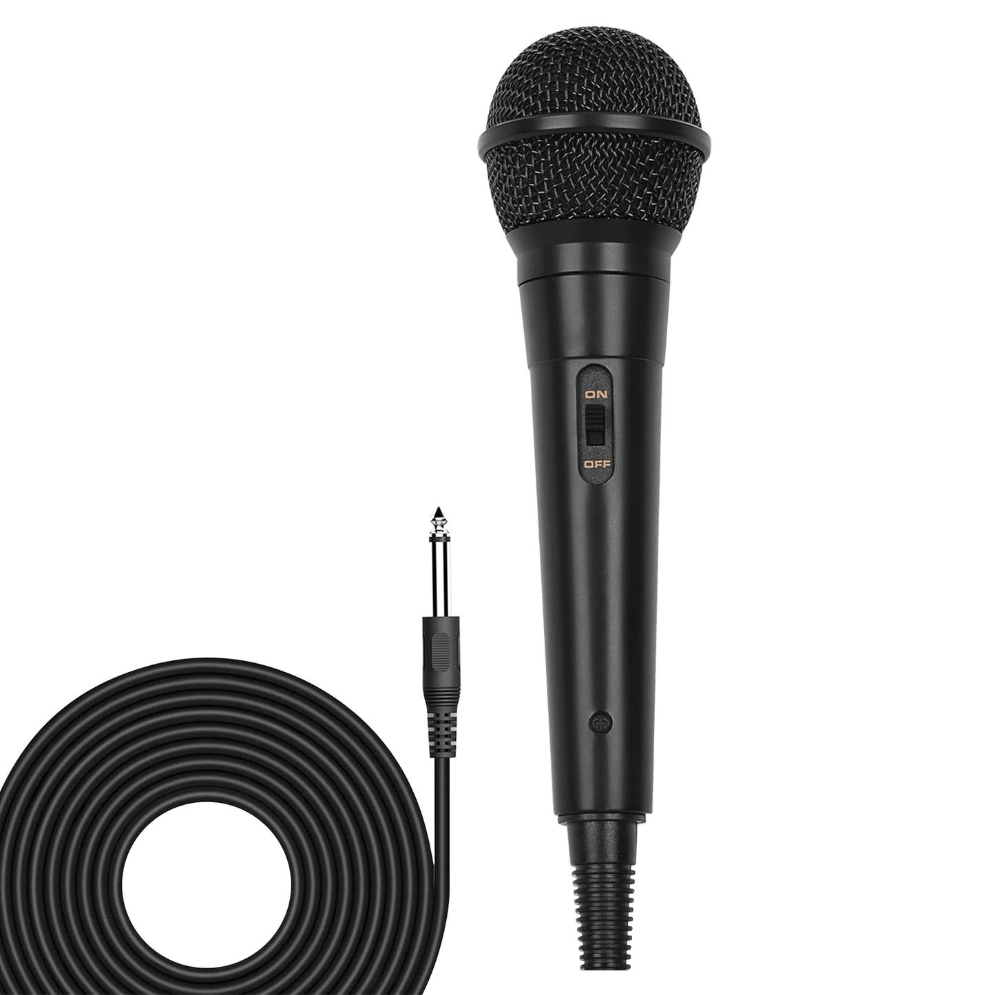 Shop 1Pc Handheld Wired Microphone With On Off Button 13ft Cable 6.35 Mm Professional Studio Live Performance