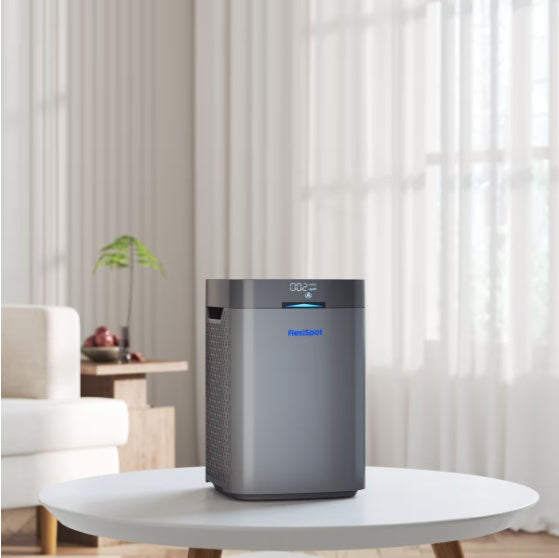 Y2-G FlowLite Air Purifier 34W with H13 HEPA filter offers quiet operation for rooms up to 210 sq ft.