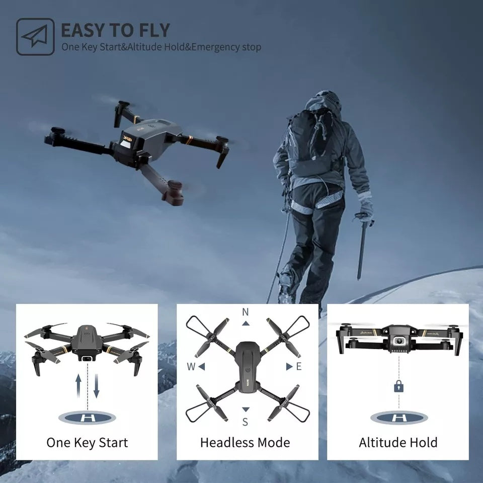 Shop 4DRC V4 Foldable  Drone With Camera 4K 1080P HD Drone ,3 Batteries,Drones For Adults Kids,Remote-Controlled🔥