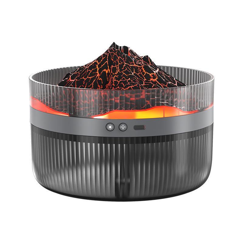 Shop  Color LED Mood Simulation Volcano Flame Light Humidifier Aromatherapy Diffuser For Bedroom, Office, Living Room