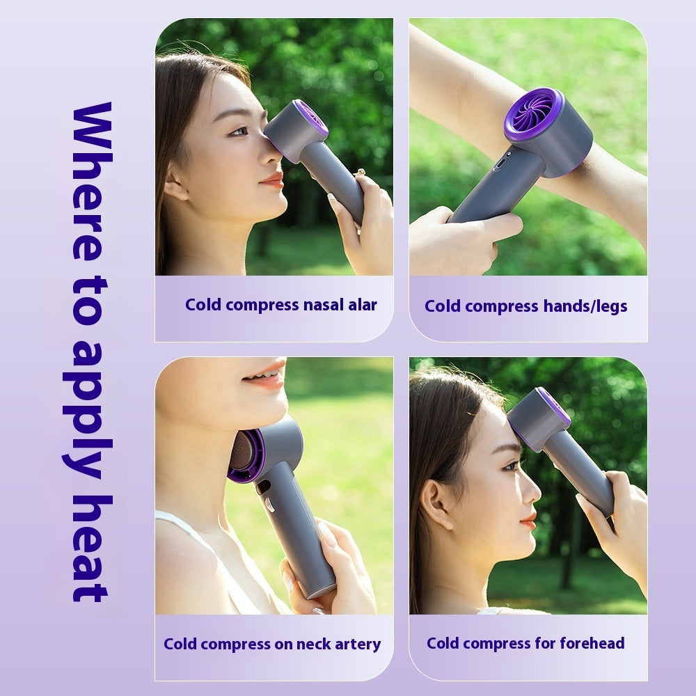Shop Portable Handheld Turbo Fan Cooling Semiconductor Refrigeration 3000mAh Battery Wind Speeds Adjustable Mini Personal Fan