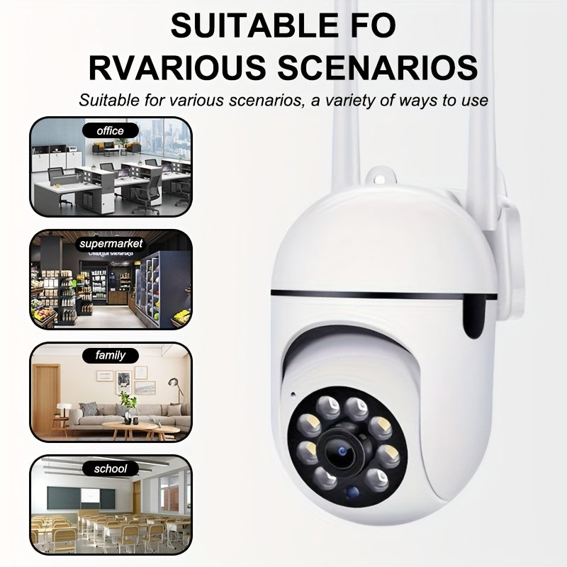 Shop Outdoor Camera Set, Wireless 2.4G Anti-interference, Motion Tracking & Remote Viewing Via App