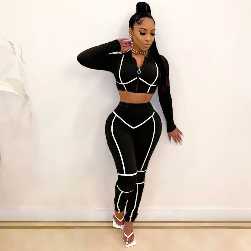 Shop Long Sleeve Yoga Fitness Fashion Set